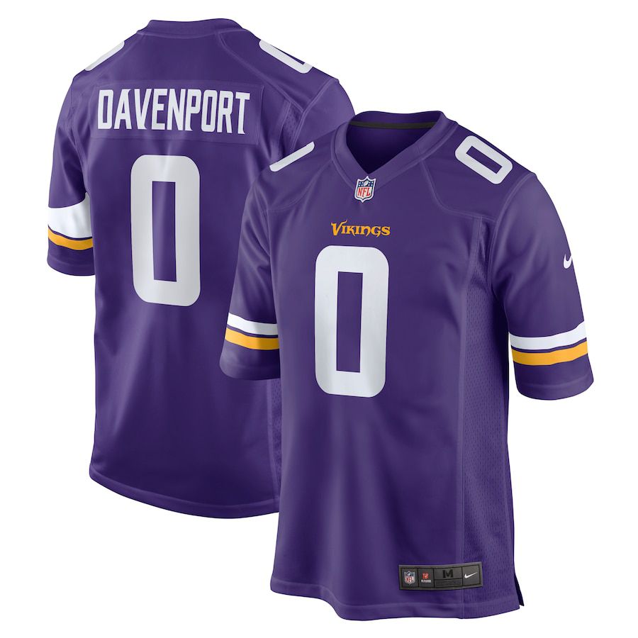 Men Minnesota Vikings #0 Marcus Davenport Nike Purple Team Game NFL Jersey->minnesota vikings->NFL Jersey